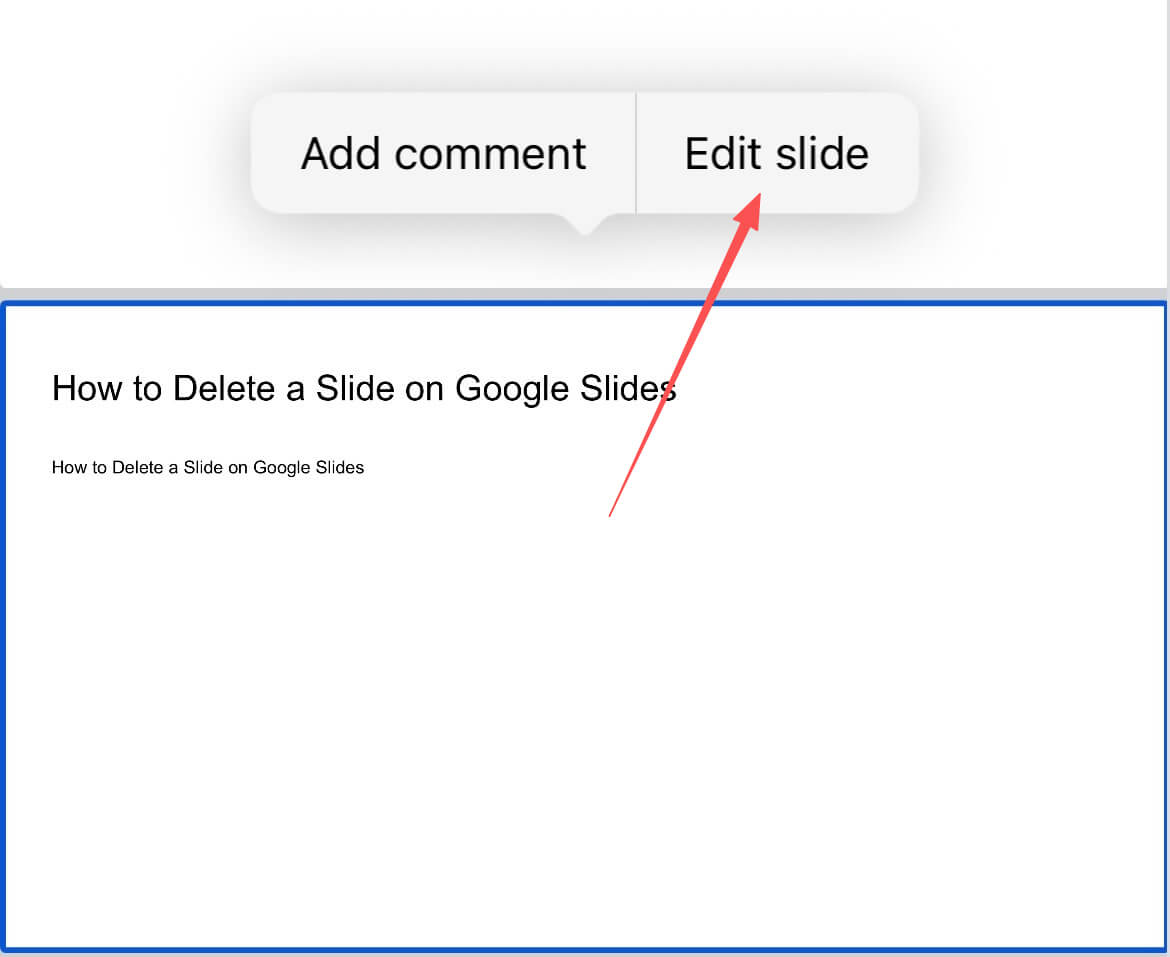 Modifier la diapositive sur Google Slides