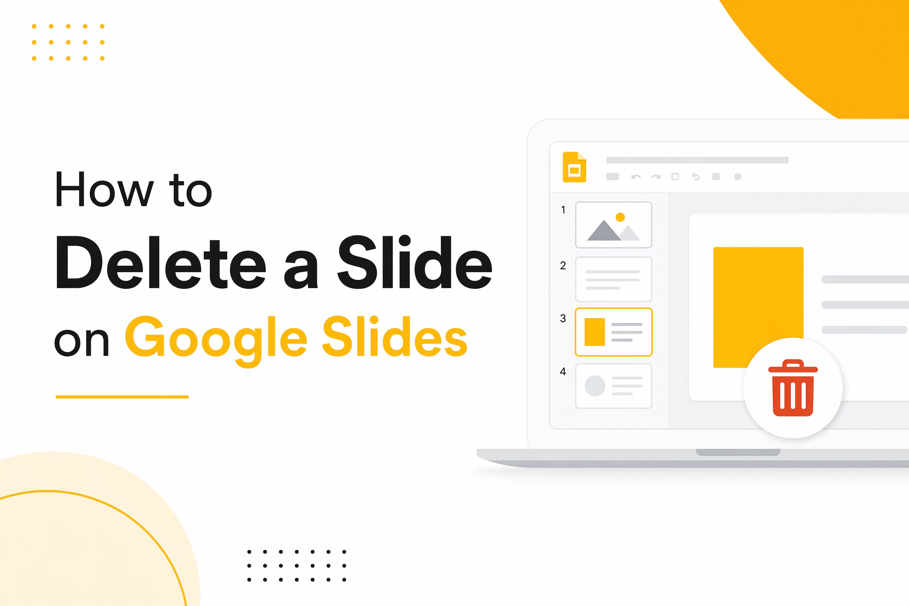 Comment supprimer une diapositive sur Google Slides ?